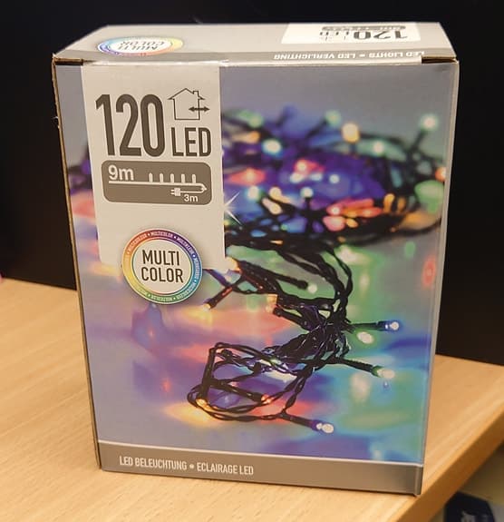 120 lampor LED-belysning 9 m multicolor utomhus och inomhusbruk