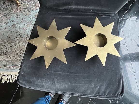 House Doctor stjärnformade ljusstakar i metall