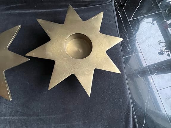 House Doctor stjärnformade ljusstakar i metall