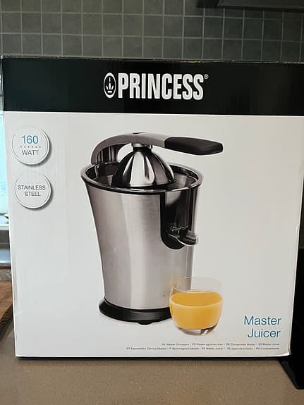 Juice maskin. Princess Master Juicer Citruspress rostfritt stål