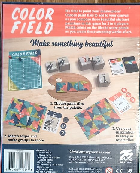 Brädspel Color Field – färgstark strategi! nytt&inplasta