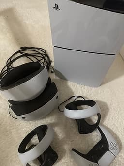Sony PlayStation 5 Spelkonsol med VR-headset och handkontroller