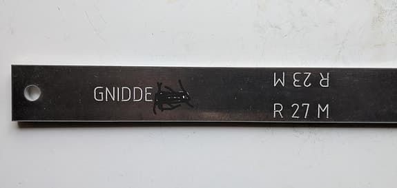 Skridskoslip KURVMALL för Långfärdsskridskor Kurvradie 27 m och Kurvradie 23 m