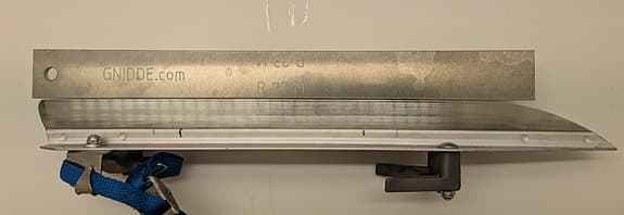 Skridskoslip KURVMALL för Långfärdsskridskor Kurvradie 27 m och Kurvradie 23 m