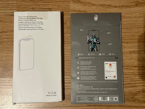 Skärmskydd och fodral till iPhone 17 Pro Max, helt nytt