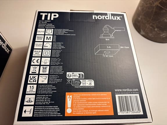 Nordlux utomhus spotlight galvaniserat stål