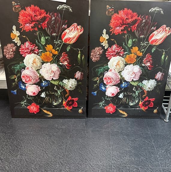 Tavlor 2 st med snygg motiv, 60x90 cm.
