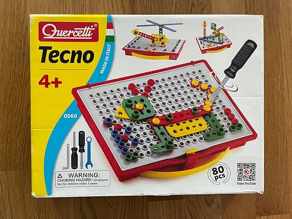 [oop] Quercetti Tecno byggsats för barn 4+ år