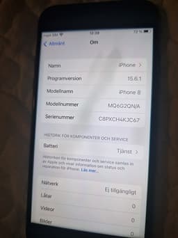 Apple iPhone 8 mobiltelefon 64 GB svart