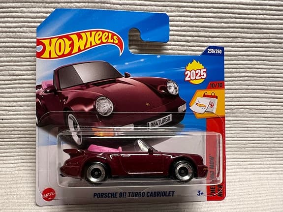 Hot Wheels Porsche 911 Turbo Cabriolet leksaksbil