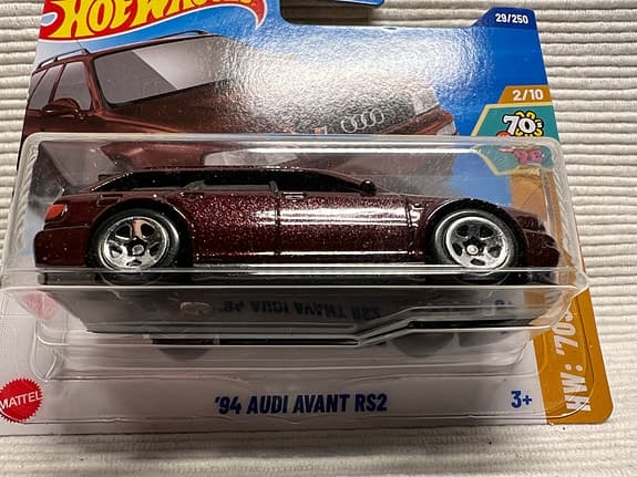 Hot Wheels 94 Audi Avant RS2 leksaksbil