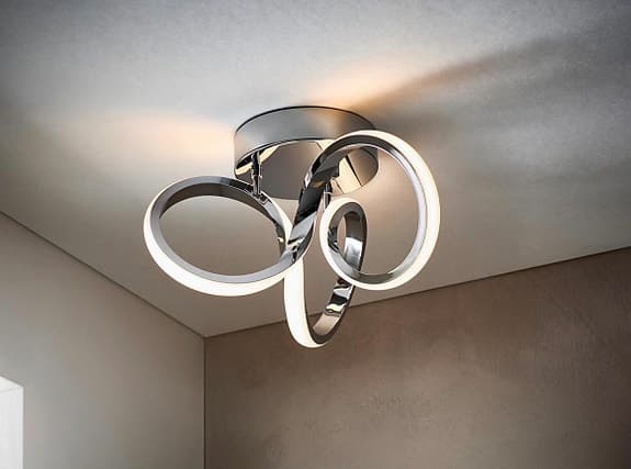 Design taklampa LED – Novel Anaheim, krom (ny)