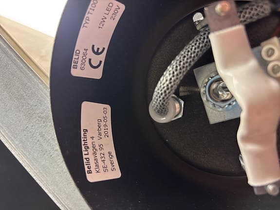 Taklampa Svart - Belid Magnum - Nyskick