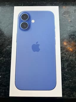 Apple iPhone 16,  128 GB blå
