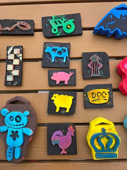 Panduro Stämplar bondgård djur