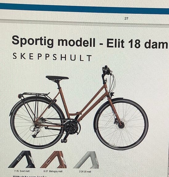 Helt ny! Skeppshult Elit 18 Hybridcykel Kvinna