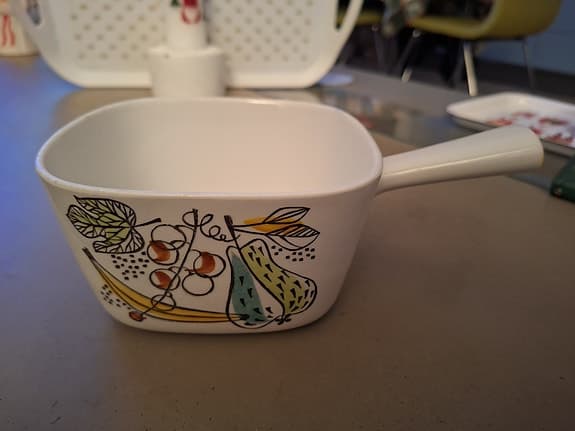 Fri frakt! Rörstrand Granada nr 44 kastrull m handtag dekorativa fruktmotiv