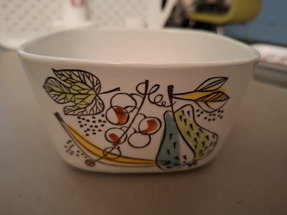 Fri frakt! Rörstrand Granada nr 44 kastrull m handtag dekorativa fruktmotiv