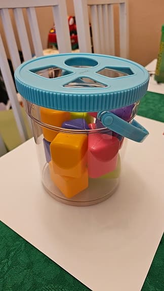 Kloss hink KID, Plockhink Transparant barnleksak