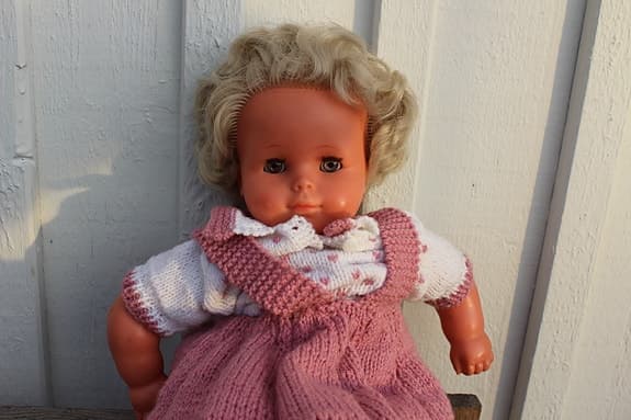 Vintage Docka Götz-Puppe m kläder Mkt fint skick