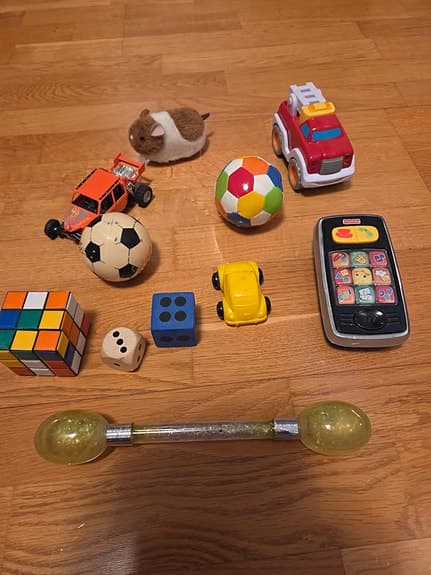 Fisherprice Baby leksaker boll bil Rubiks kub tärningar mm