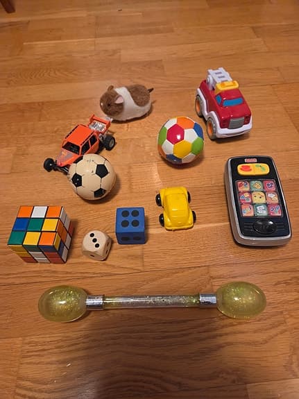 Fisherprice Baby leksaker boll bil Rubiks kub tärningar mm