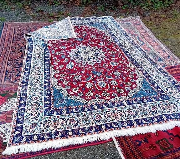 NAIN, handknuten Persisk matta