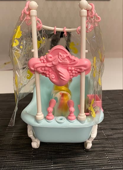 My little Pony badkar + liten pony Hasbro 84. Vintage!