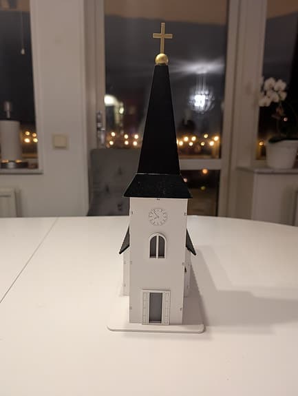 Star Trading LED-kyrka med musik & timer