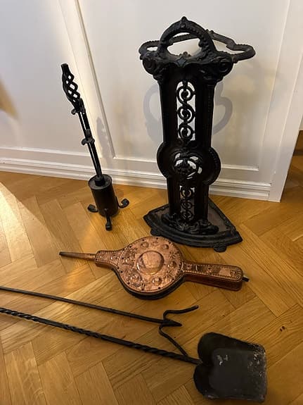 Eldstadstillbehör Eldverktyg Kamin Kakelugn Sotställ