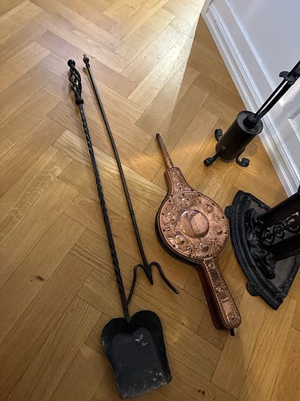 Eldstadstillbehör Eldverktyg Kamin Kakelugn Sotställ