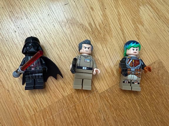 Lego TIE Advanced, Vader, Tarkin, Wren