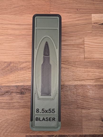 8.5x55 Blaser - ammunitionslåda för x20 skott