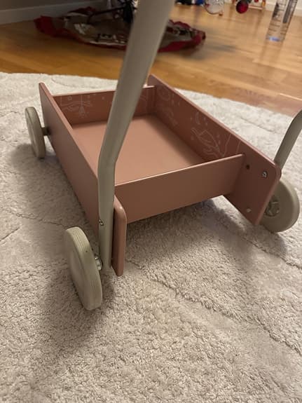 Lära gå vagn Micki rosa