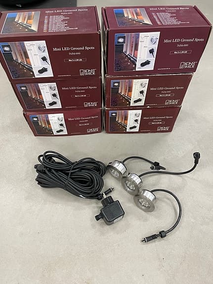 Konstsmide Mini LED Ground Spots 3-pack 12V 1,2W IP67