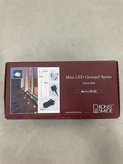 Konstsmide Mini LED Ground Spots 3-pack 12V 1,2W IP67
