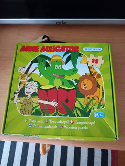 Kärnan Mini Alligator Träpussel 15 bitar