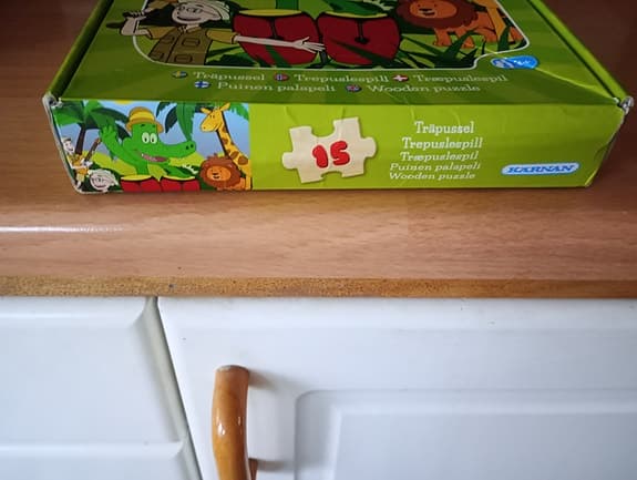 Kärnan Mini Alligator Träpussel 15 bitar