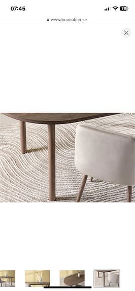 NYTT  Matbord 75x90x180 cm Brun