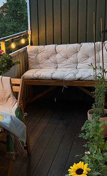 IKEA NÄMMARÖ bänk 120 cm + sittdyna – Ny!