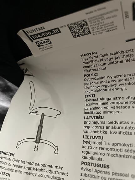 Flintan stol från ikea