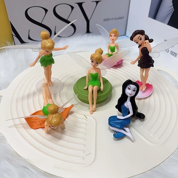 Nya 6 st Disney Fairies Tinkerbell och vänner figurer