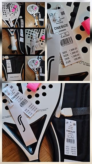 Padelracket vit och svart