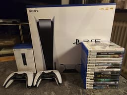 Playstation 5 med 15 spel