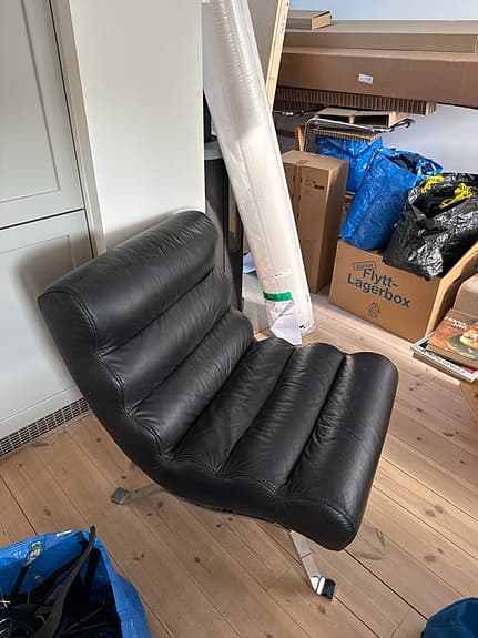 Bo concept läderfåtölj