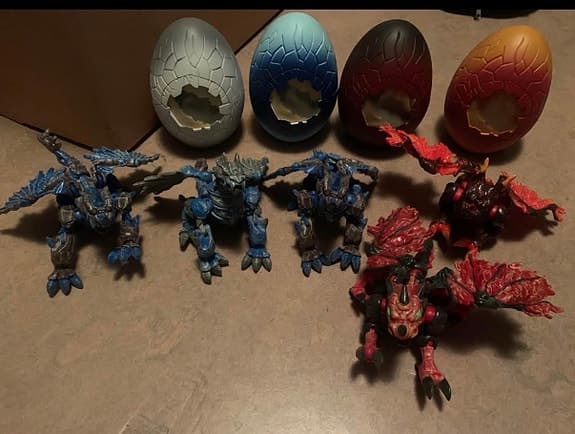 Mega Bloks fire and ice (?!) -drakar med ägg 5 st