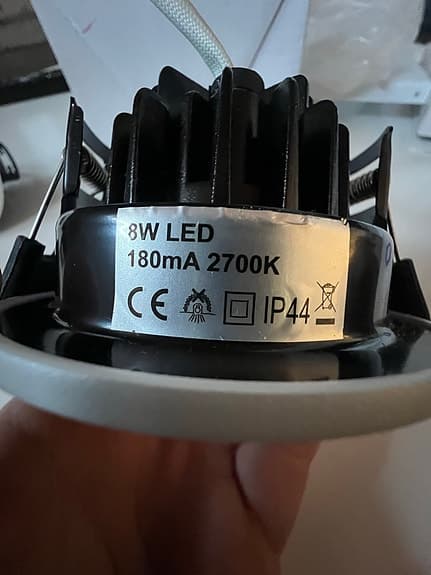 Arcchio Vertex LED inbyggnadslampa 8W 2700K vit