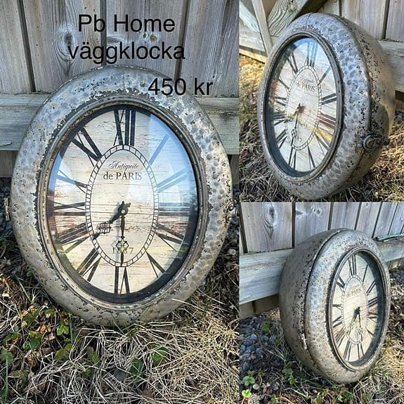 PB Home väggklocka med fina detaljer