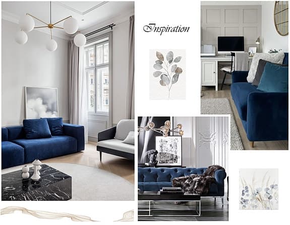 Soffa & Fotpall / Helt nytt / Leverans ingår