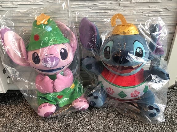 Walt Disney ny gosedjur Lillo & Stitch Angel jultema soft toy plush disneystore